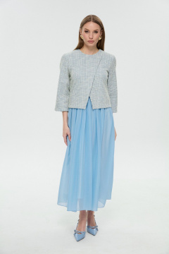 Платье NikVa 1007-3 небесный - фото 3