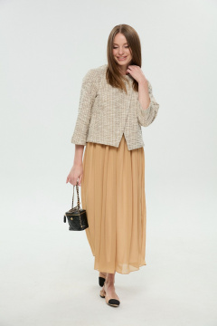 Платье NikVa 1007-4 песочный - фото 4