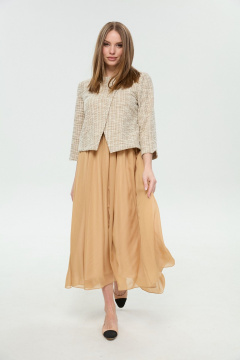 Платье NikVa 1007-4 песочный - фото 3