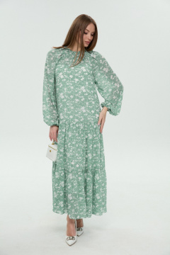 Платье NikVa 1025-2 мята - фото 4