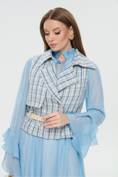 Жилет NikVa 1026-3 небесно-синий - фото 1