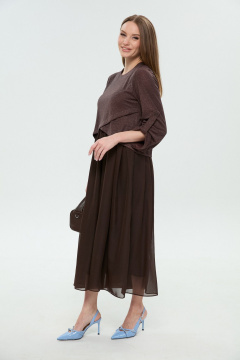 Платье NikVa 740-28 горький шоколад - фото 5