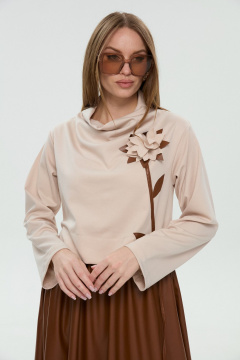 Платье NikVa 924-12 капучино и шоколад - фото 2