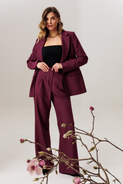 Брюки, жакет Ларс Стиль 1197/2 марсала - фото 4