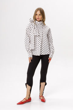 Блуза PiRS 6652 белый_в_горохи - фото 3