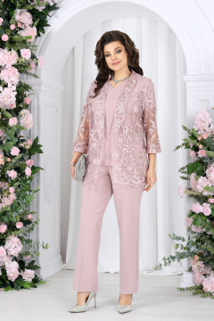 Блуза, брюки, кардиган Ninele 6109 пудра - фото 1