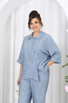 Блуза, брюки Ninele 7497 небесный - фото 2