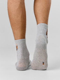 Носки Mark Formelle 106K-3554/26106K серый_меланж_рис.3554 - фото 4