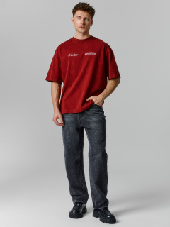 Футболка Mark Formelle 111883/25-ОБР5898П-0 ACID_WASH_портвейн_печать1_009.2_Эйсид_007_1_сл_н - фото 1