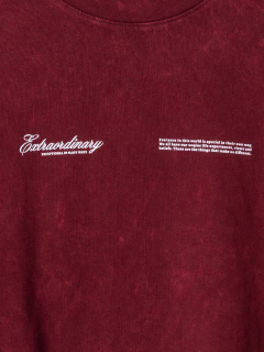 Футболка Mark Formelle 111883/25-ОБР5898П-0 ACID_WASH_портвейн_печать1_009.2_Эйсид_007_1_сл_н - фото 3