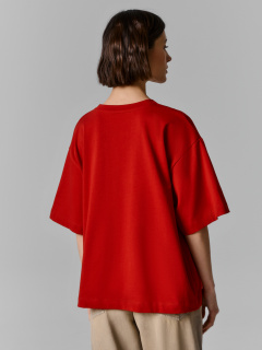 Футболка Mark Formelle 112950/25-39735П-0 красная_лава_печать_2_сл_на_пол - фото 2