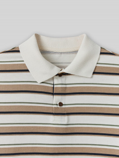 Майка Mark Formelle 123493/25-39385П-0 бежевая_полоска_на_св.молочном - фото 3