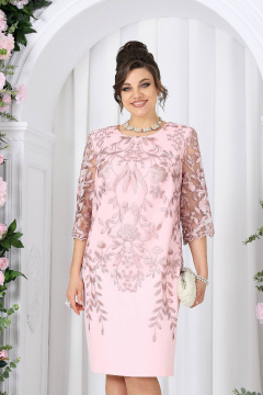 Платье Ninele 6053 пудровый - фото 3