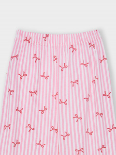 Брюки, футболка Mark Formelle 567764/25-39789ПП-1 белый_бантики_на_розовой_полоске_2_сл_на_пол - фото 2