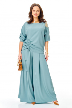 Блуза, брюки Karina deLux M-1426 бирюзовый - фото 1