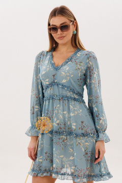 Платье Anelli 1830 аквамарина - фото 3