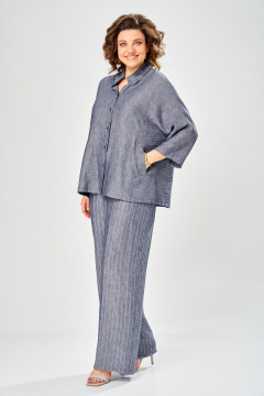 Брюки, рубашка Диомант 2162 джинс - фото 2