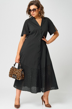 Платье EVA GRANT 7216 черный - фото 2