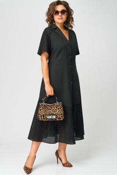 Платье EVA GRANT 7216 черный - фото 3