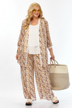 Блуза, брюки, кардиган Belinga 2335 песок - фото 1