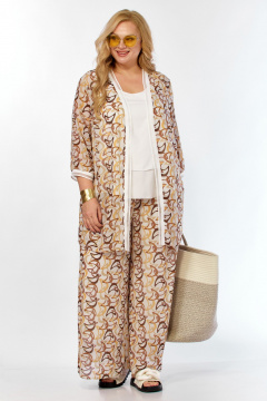 Блуза, брюки, кардиган Belinga 2335 песок - фото 3