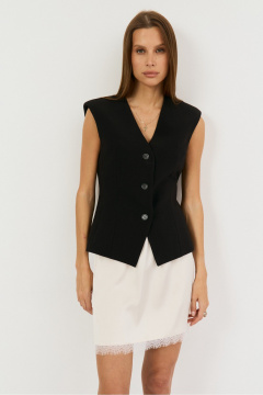 Жилет THE NAME 2484 черный - фото 1
