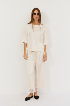 Брюки, топ THE NAME 2510 сливочный - фото 1