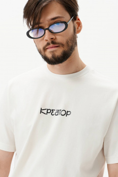 Футболка 10DENCY 92007 молочный/черный - фото 3