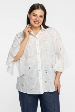 Блуза Avila 1014 белый - фото 4