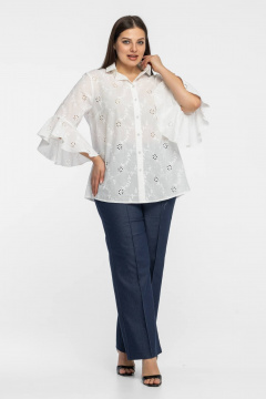 Блуза Avila 1014 белый - фото 3