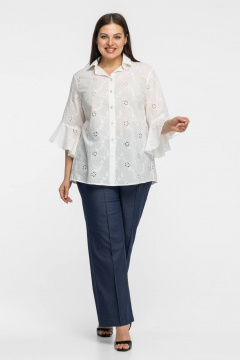 Блуза Avila 1014 белый - фото 2