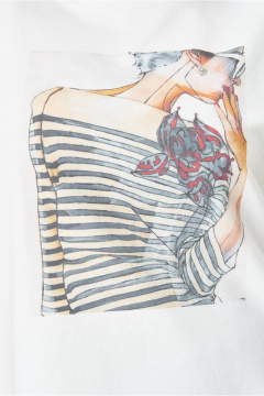 Футболка OVERYOU М198 молочный - фото 3