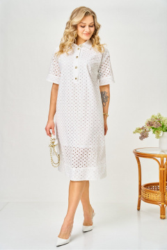 Платье AVA fashion М-188 молочный - фото 2