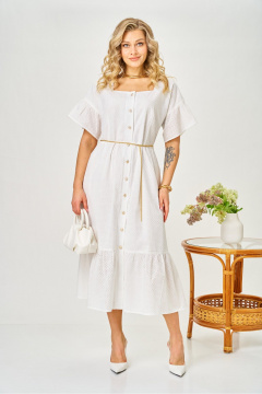 Платье AVA fashion М-190 молочный - фото 1