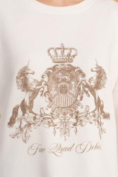 Брюки, свитшот Luna М-290 молоко-шоколад - фото 3