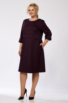 Платье СиБон 0257 сине-красный_клетка - фото 4