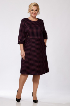 Платье СиБон 0257 сине-красный_клетка - фото 2