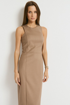 Платье Luitui R1077 бежевый - фото 3