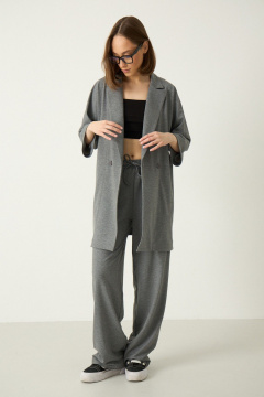 Брюки Luitui R2087 серый - фото 3