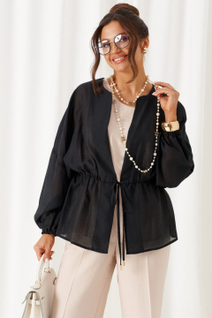 Блуза, брюки, топ Beautiful&Free 6448 бежево-черный - фото 2