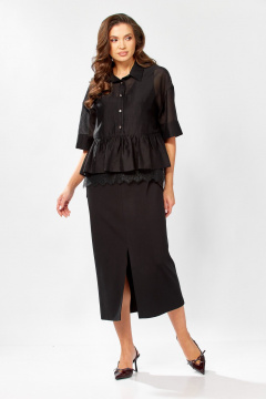 Блуза, платье KaVaRi 8062 черный - фото 2