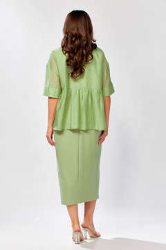 Блуза, платье KaVaRi 8062.2 олива - фото 5