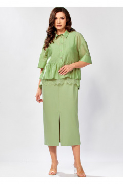 Блуза, платье KaVaRi 8062.2 олива - фото 3