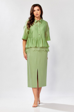 Блуза, платье KaVaRi 8062.2 олива - фото 1