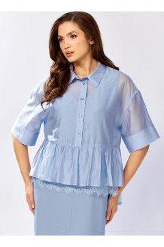 Блуза KaVaRi 429.1 голубой - фото 2
