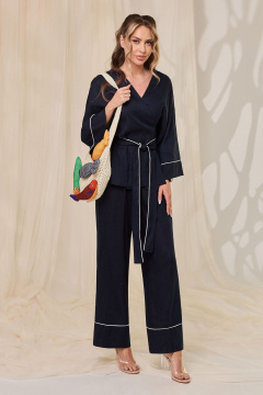 Блуза, брюки Golden Valley 6764 темно-синий - фото 1