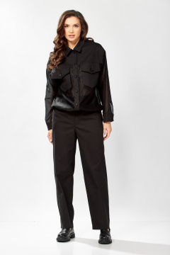 Брюки, бомбер KaVaRi 8059 черный - фото 2