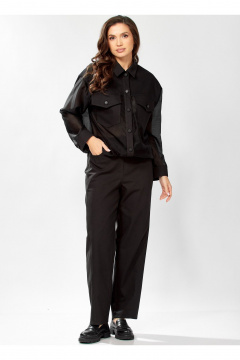 Брюки, бомбер KaVaRi 8059 черный - фото 1