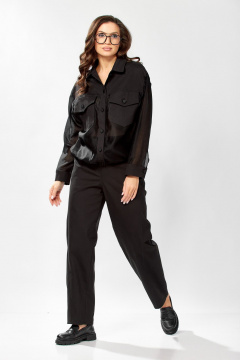 Брюки, бомбер KaVaRi 8059 черный - фото 4