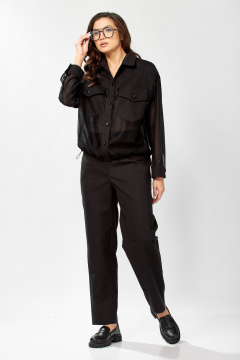Брюки, бомбер KaVaRi 8059 черный - фото 3